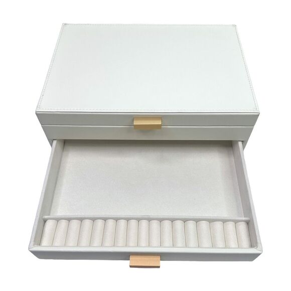 a new day Two Drawer Organizer Jewelry Box - 4” x 8” x 11” - Picture 4 of 5